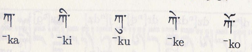チベット文字1